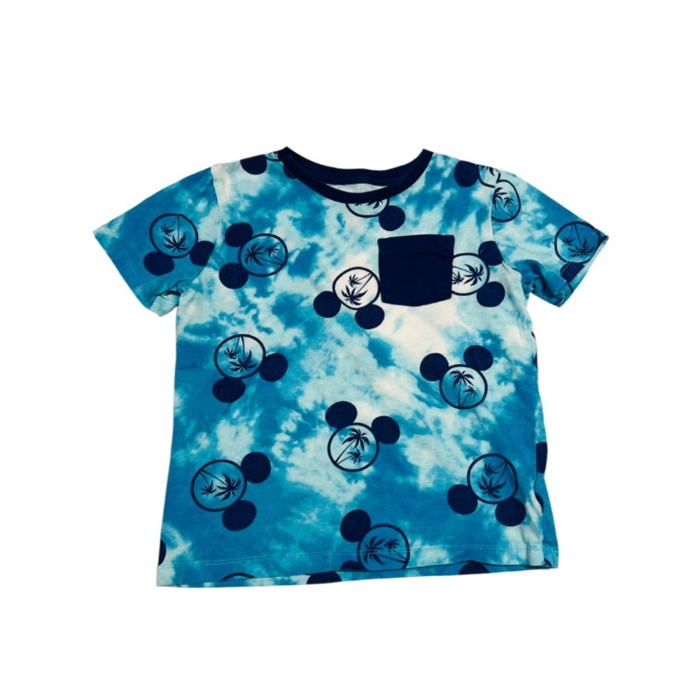 Disney Blue Short Sleeve Tee‎ with Aquatic Pattern